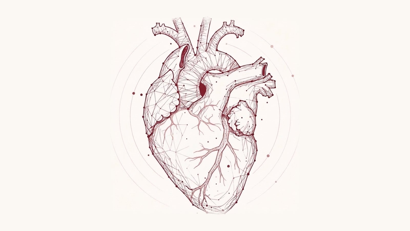 Line illustration of the human heart drawn as a network of connected points, from the cover of the Aurelia Health Intelligence Report